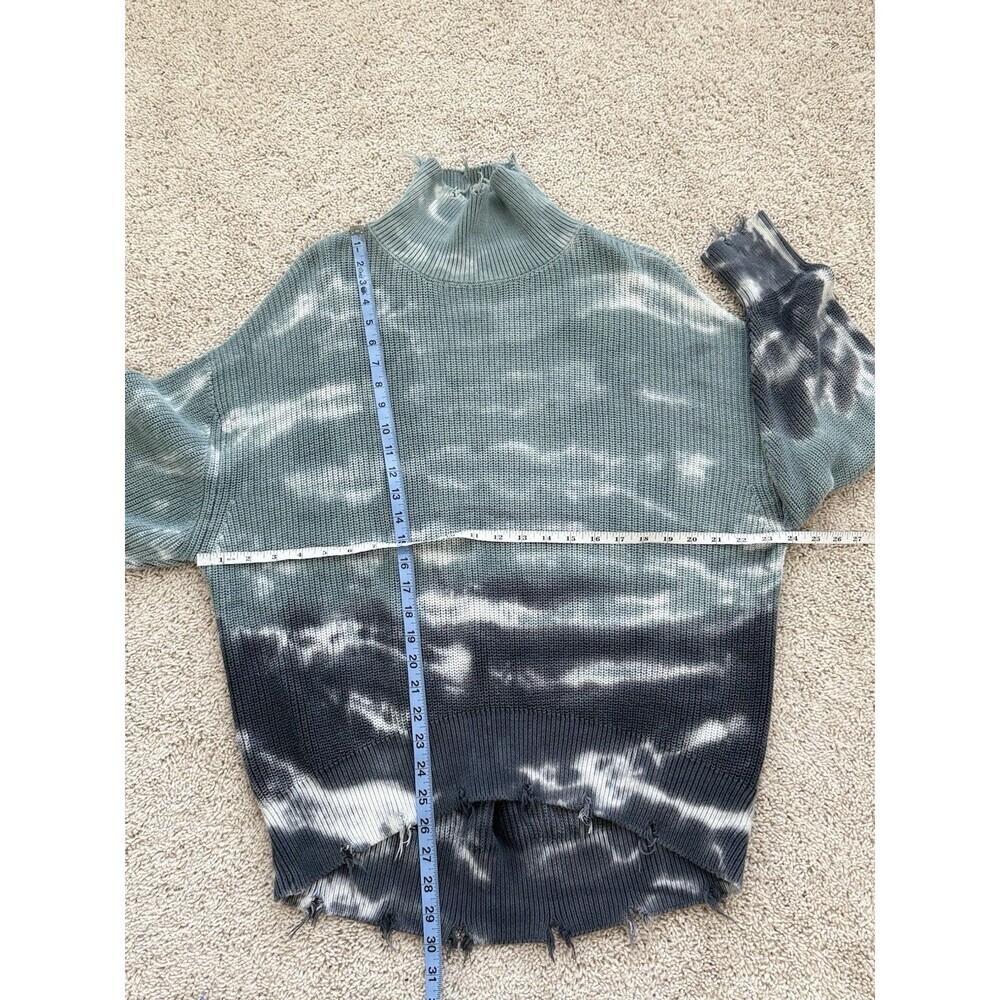 Young Fabulous & Broke Cameron Raw Distress Oversized Turtleneck Sweater S/M - Picture 8 of 9
